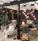 Zonne-energie lamp Hartjes. Zonnebatterij hanglamp. Hartjes versiering nachtlamp met zonnebatterij, solar lamp