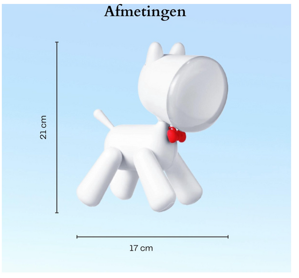 Hondje Nachtlamp voor kinderkamer. Hond tafellamp.