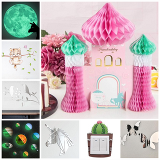 Muurdecoratie en tafeldecoratie