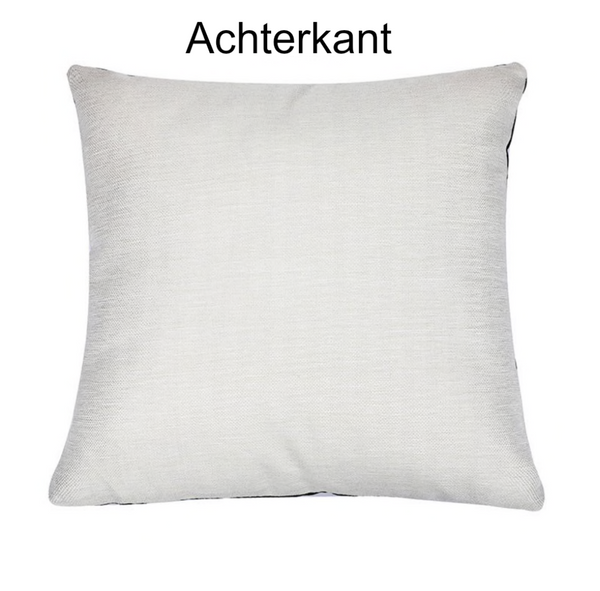Kussenhoes 45x45 Tropische Planten / decoratieve kussensloop /sierkussenhoes groen met roze