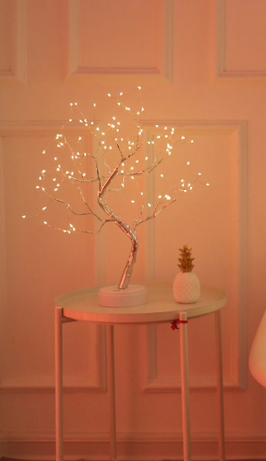 Lamp in vorm van boom/ Lampenboom / Gouden kleur Boomlamp met Warm Wit licht